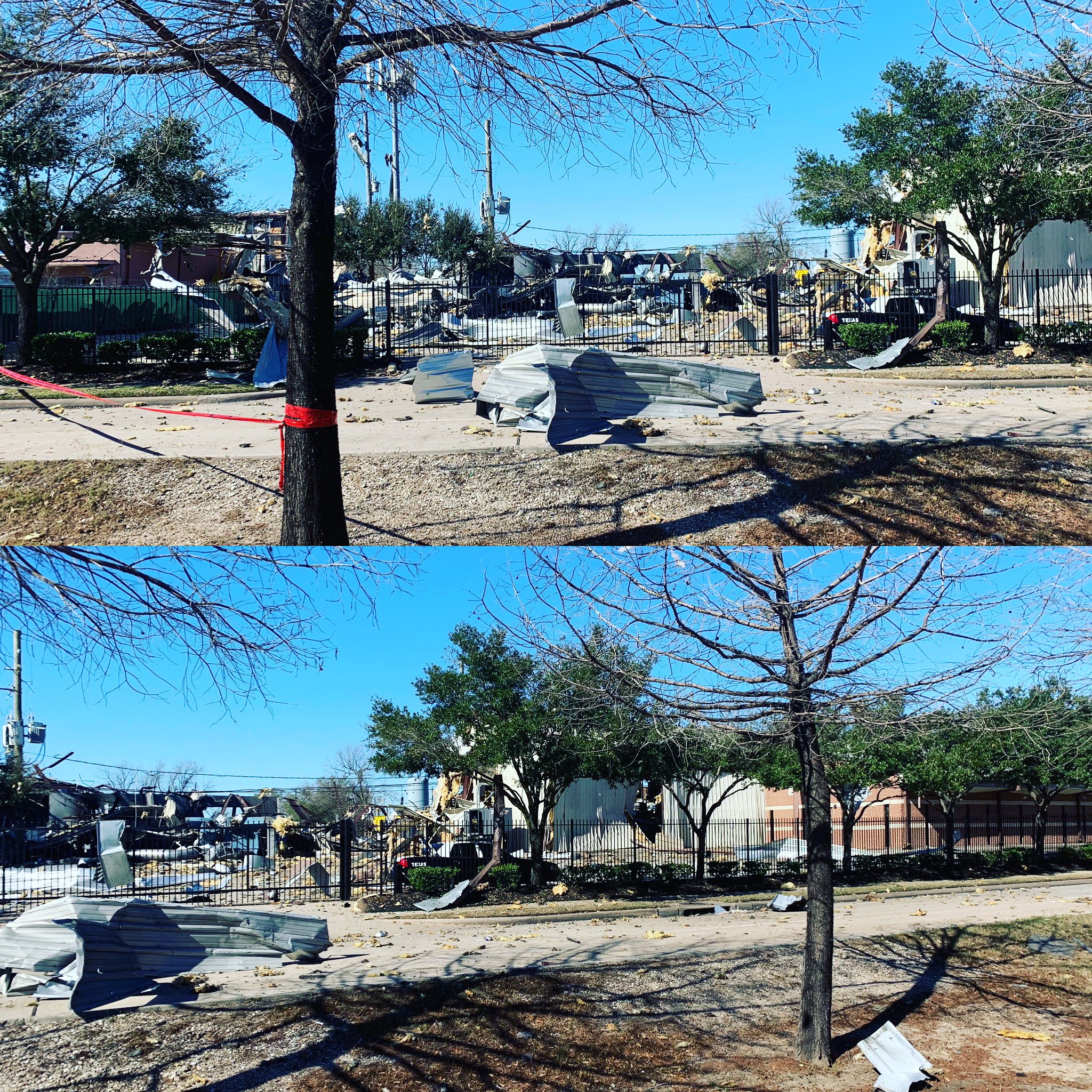 Houston damage after storm