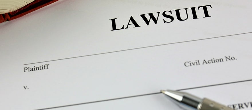 Initial lawsuit paperwork that identifies the plaintiff